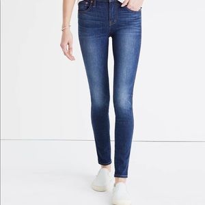 Madewell 9” High Rise Skinny Jeans EUC!